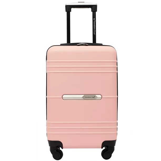 Travelers Club Hardside Luggage, ABS 20" Carry-On, Rose Gold - Walmart.com | Walmart (US)
