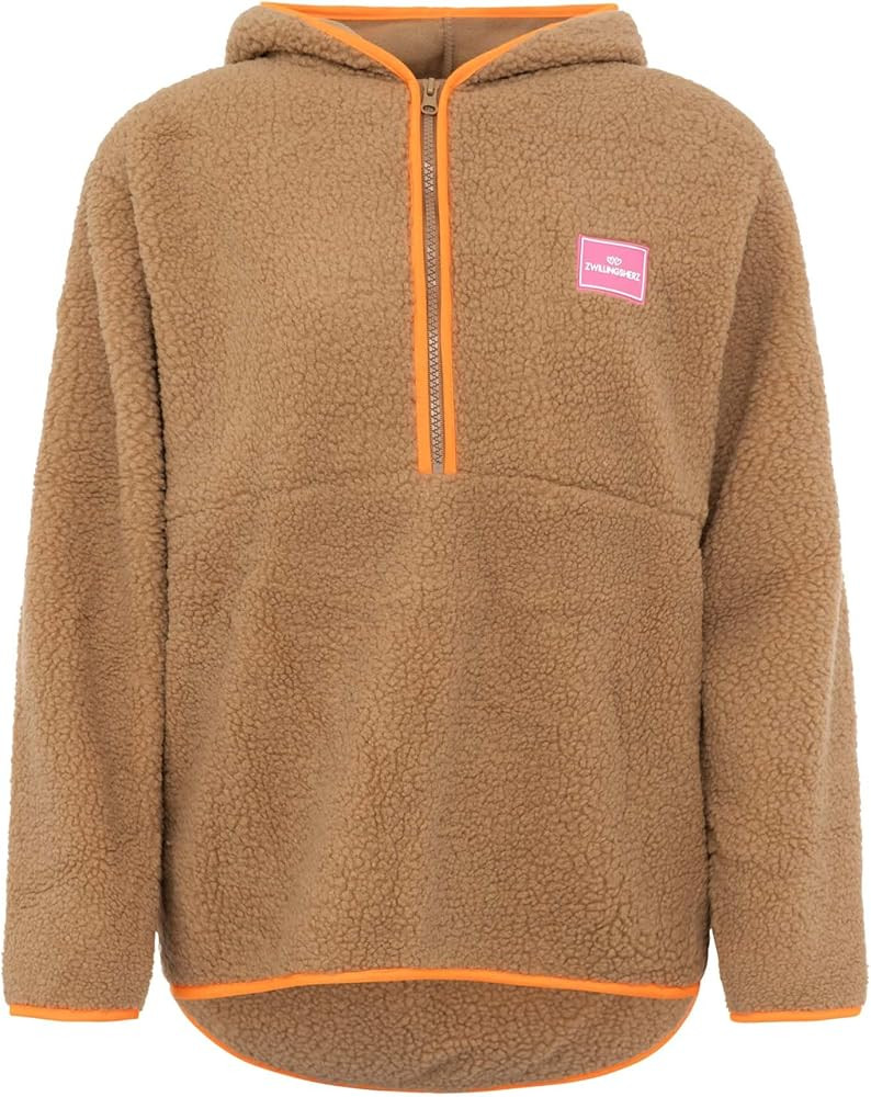 Zwillingsherz Damen Teddypulli Zip-Up – Kuscheliger Fleece Pullover mit Reißverschluss, Warm &... | Amazon (DE)