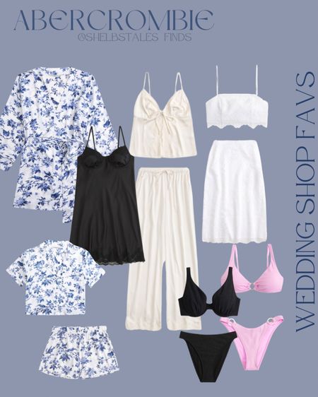 Non-dress wedding shop favs from Abercrombie! These pajamas and slips are so freaking cute. 

#LTKstyletip #LTKSpringSale #LTKwedding