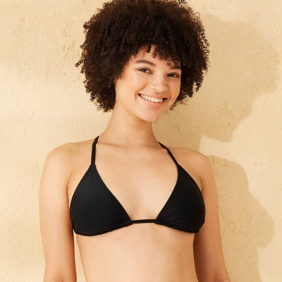 Women's Triangle Bikini Top - Wild Fable™ Black XL | Target