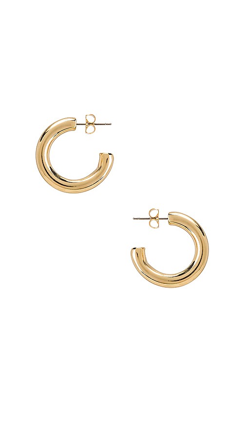 Harper Chunky Hoop Earrings in Gold | Revolve Clothing (Global)