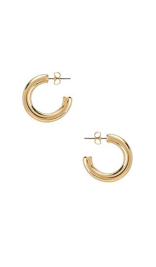 Harper Chunky Hoop Earrings في Gold | Revolve Clothing (Global)