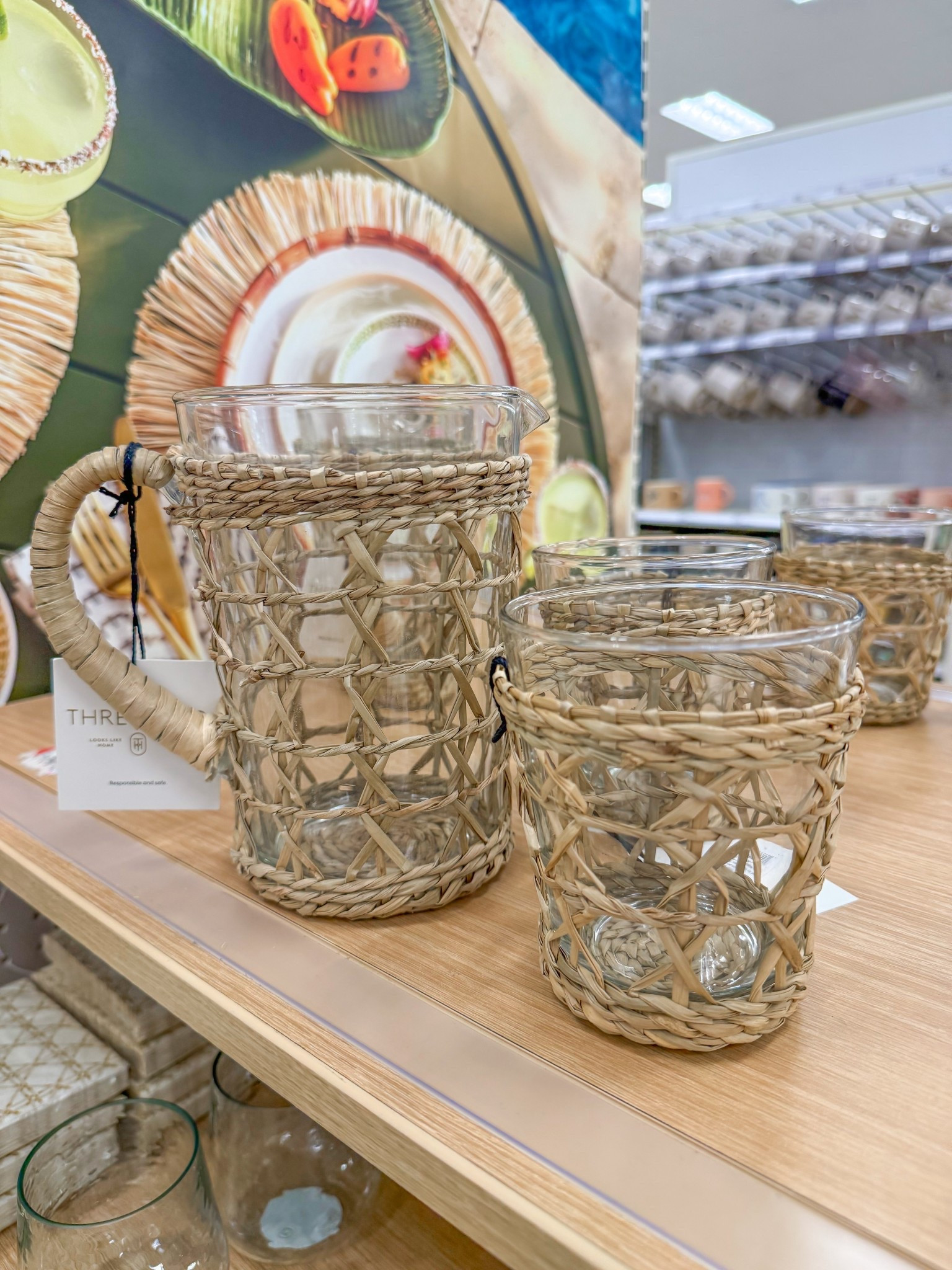 Rattan glass pitcher and drink glass set! 






Coastal finds 
Coastal home
Target home 
Target finds 
Rattan pitcher 
Rattan tumbler 
Seagrass 


#LTKMothersDay #LTKHome #LTKSeasonal