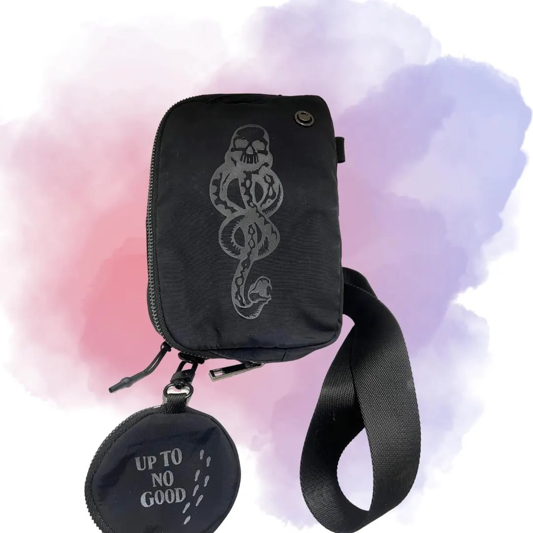 Reflective up to No Good Crossbody Bag Perfect for Any Death Eater, Slytherin, or Harry Potter En... | Etsy (US)