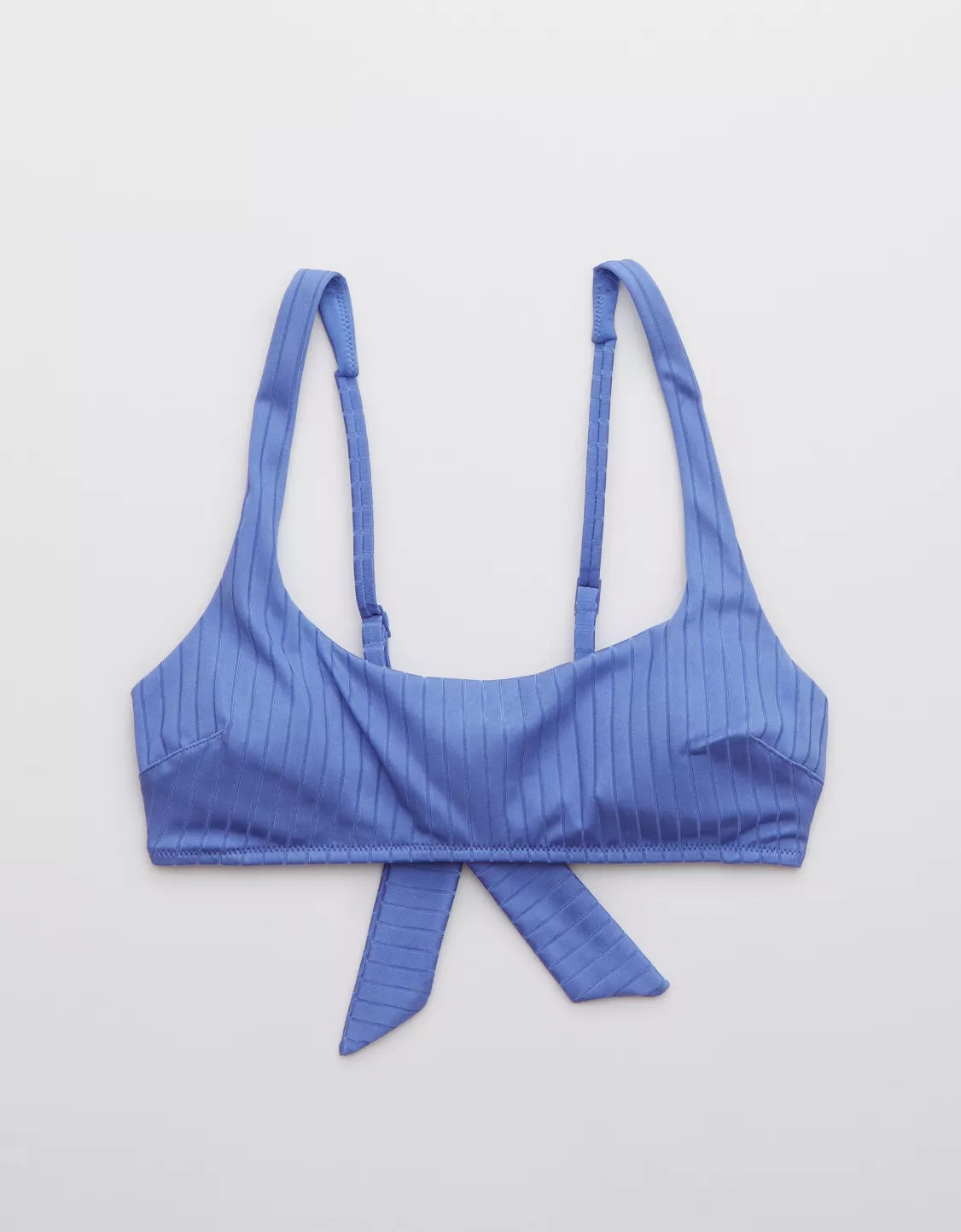 Aerie Ribbed Shine Tie Back Scoop Top | Aerie