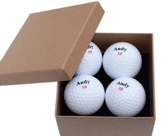 4 Personalised Golf Ball Gift Pack Gift for Golfers | Etsy | Etsy (US)