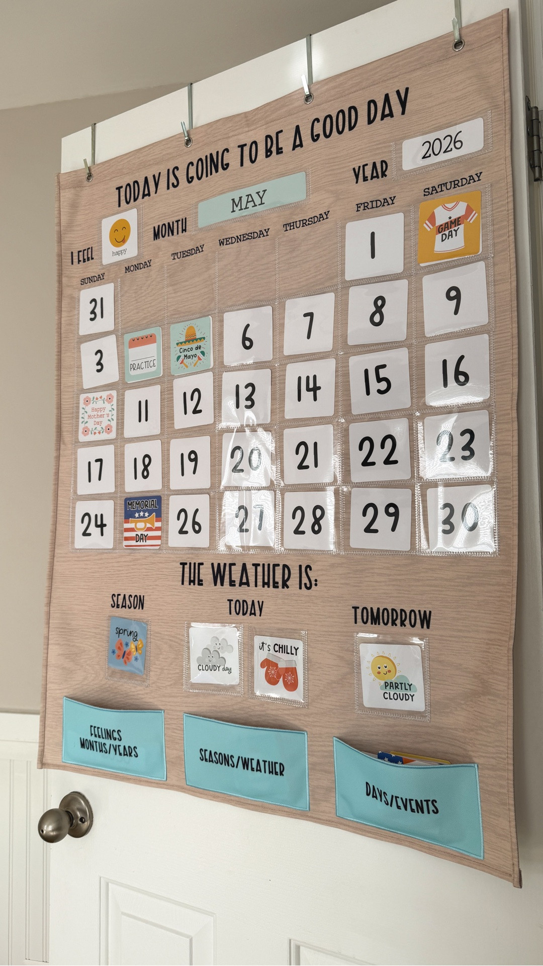 This calendar has become a part of our daily routine! It’s teaches kids about dates, weather, events and feelings. It has been so helpful with their learning and planning our days.

#LTKmomlife #LTKKids