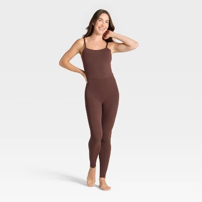 Women's Everyday Soft Active Bodysuit - All In Motion™ Brown XXL | Target