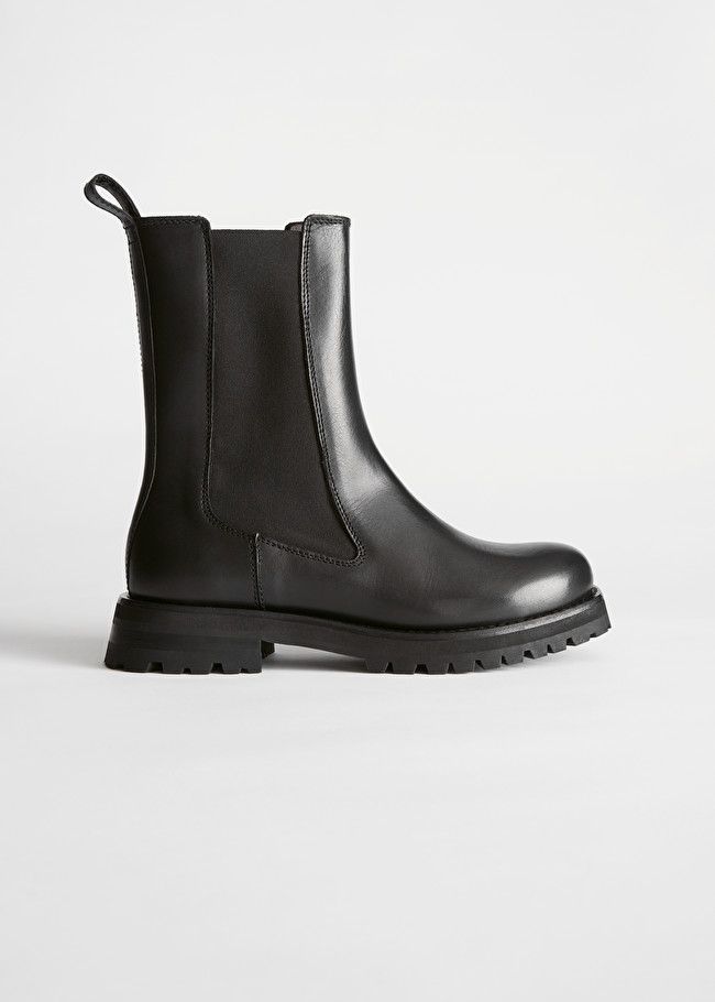 Chelsea-Boots aus Leder mit klobiger Sohle | & Other Stories (EU + UK)