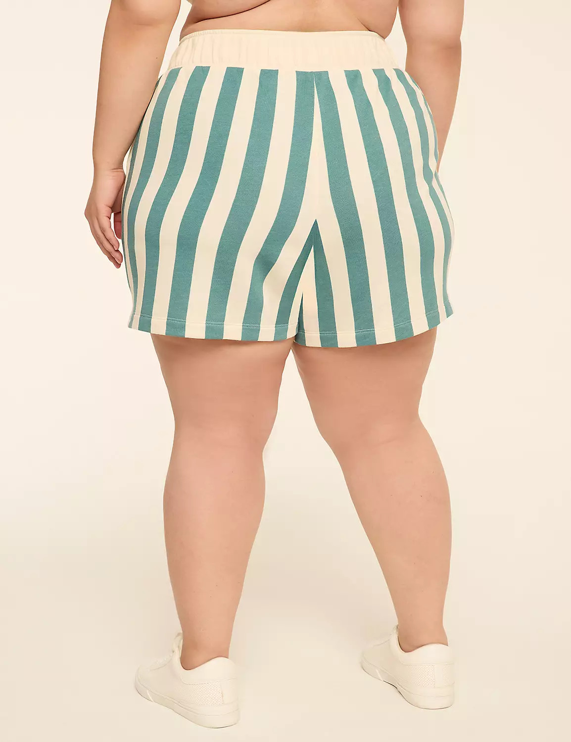 LIVI French Terry Striped Short | LaneBryant | Lane Bryant (US)