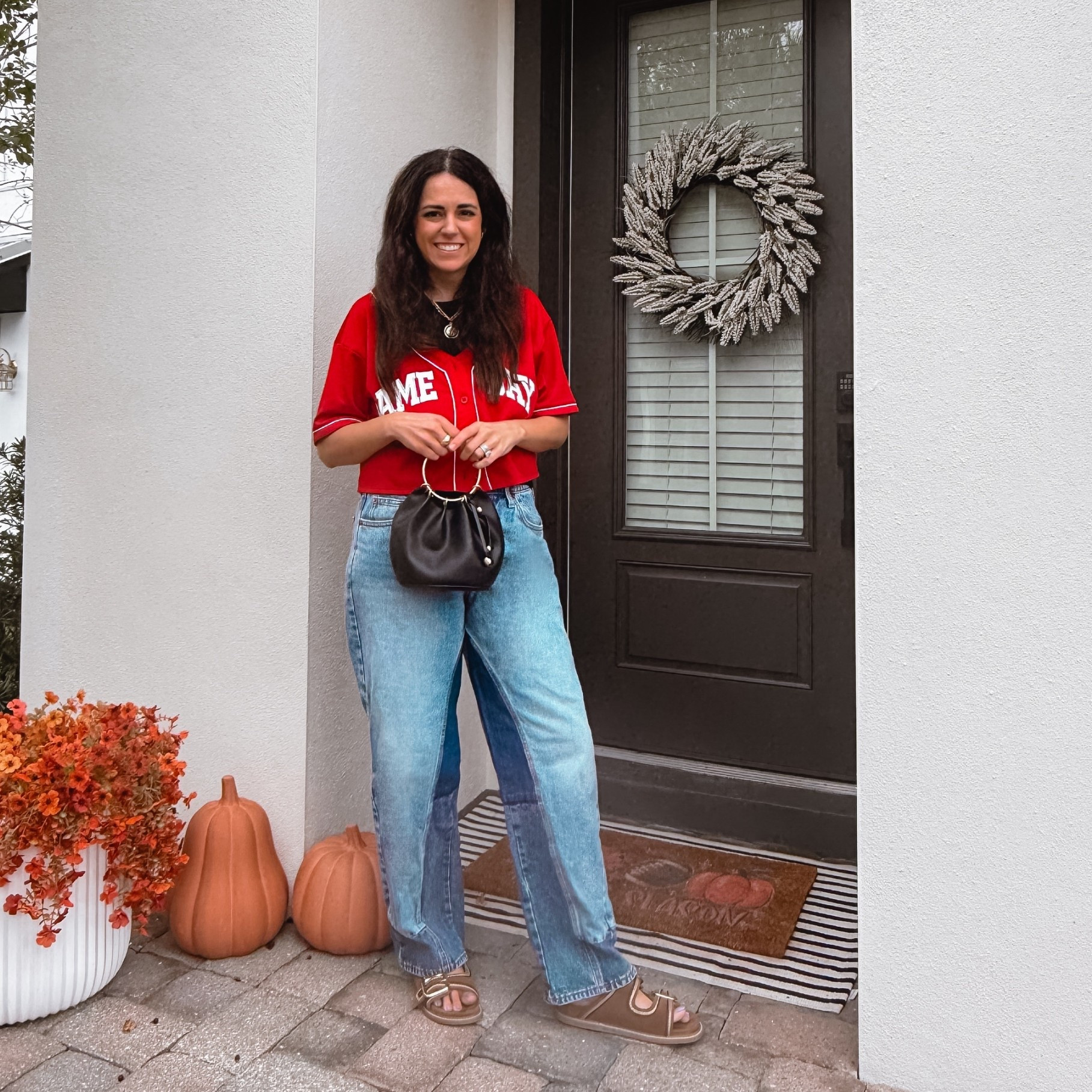 Game Day Outfit Inspiration + Best in Fit Denim

Sale on denim ends today, so you’ll want to scoop up these barrel jeans for all your fall outfits watching your kid’s sports. I’m 5’7 wearing a short instead of regular, so keep in mind your height, and get regular if going to wear with boots.  So comfortable, and a good look for less with my Joe’s Bowie jeans that are over $250! 

Perfect game day top to support your fave team, so many colors to choose from for a day at the ballpark or field! I have received endless compliments on this bag, all accessories from Target. 

@targetcircleweek

#ootd #targetfashion #targethome #amazonhome #modernhome #falldecorating #neutraldecor #interiordesign #homedesign #pinterestdecor #outdoor
#LTKFallSale 

#LTKFindsUnder50 #LTKStyleTip 

#LTKSaleAlert #LTKHome