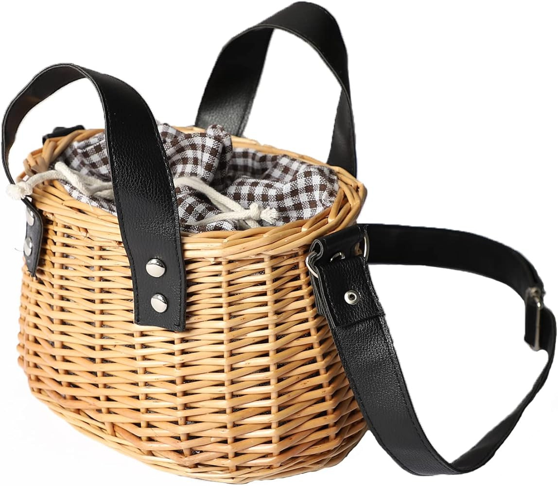 YAHUAN Straw Bag for Women Wicker basket handbag | Amazon (US)