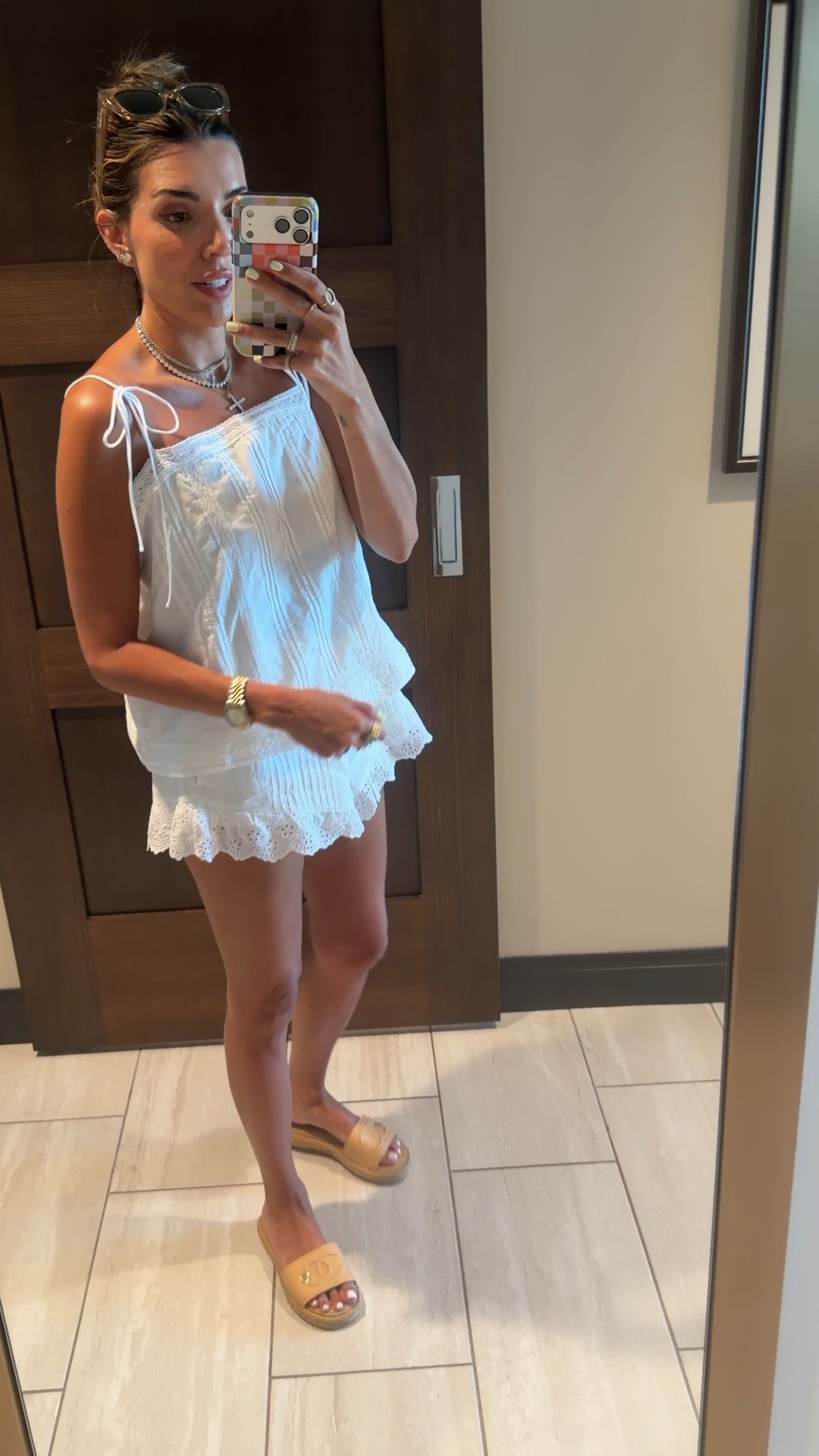 OOTD for the pool! Love this cute little @abercrombie set for summer!

top: medium
shorts: xs

#LTKgrwm #LTKootd