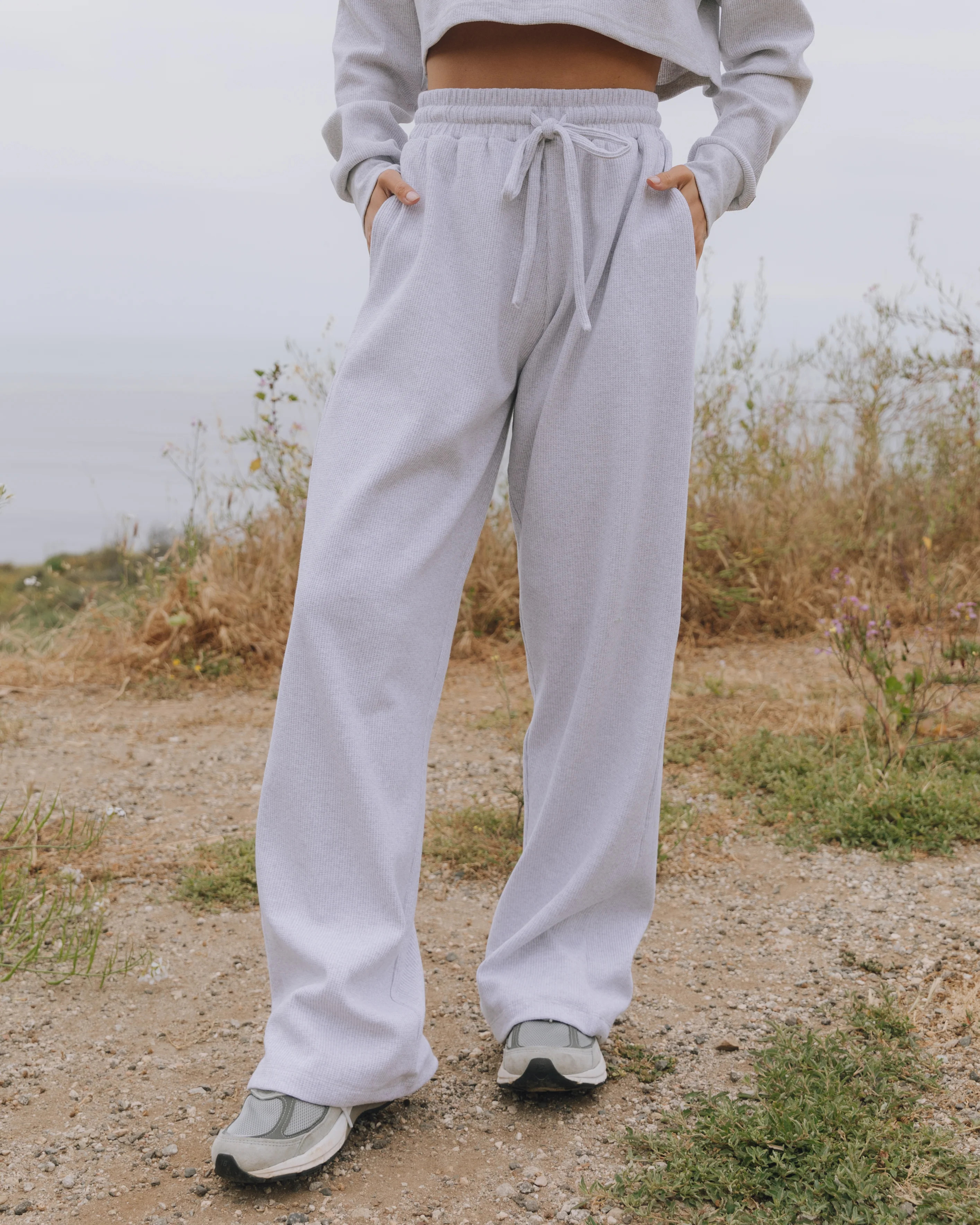 Thermal Resort Pants - Light Grey | Daily Drills