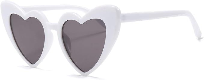 FEISEDY Vintage Heart Shaped Sunglasses Women Stylish Love Eyeglasses B2421 | Amazon (US)