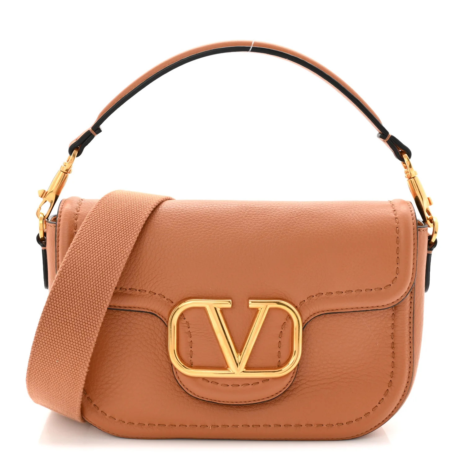 Soft Grainy Calfskin Alltime Shoulder Bag Almond Beige | FASHIONPHILE (US)