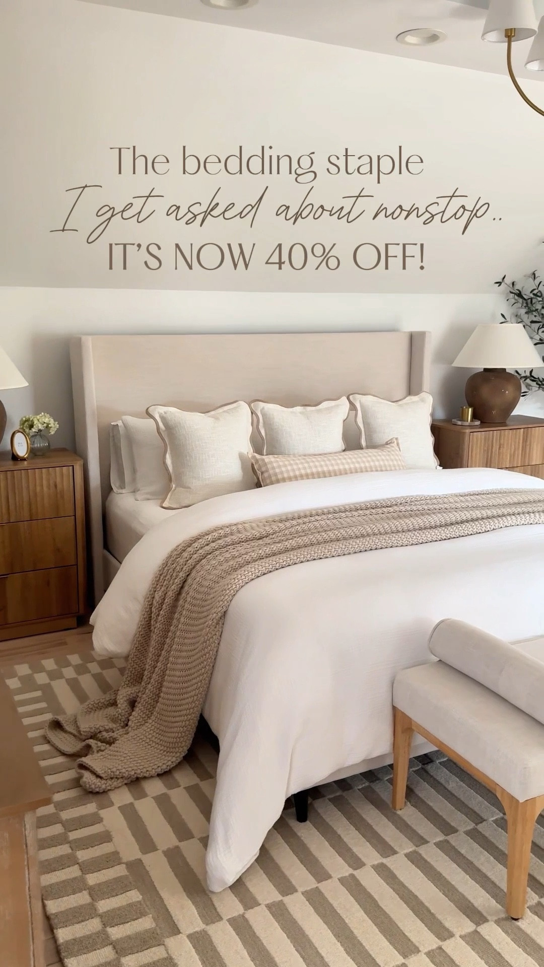 The oversized throw blanket that instantly gives hotel bed vibes. 👏
It’s thick, cozy, and the one you guys ask me about most and it’s now 40% off for Target Circle Week.
Layer it on your bed or drape it on a bench… it pulls everything together!

✨ Linked it for you here + added the rest of my cozy bed styling picks too.
Follow me for more cozy, elevated home finds!

#LTKhome #NeutralBedroom #CozyLayers #BeddingGoals #TargetStyle

#LTKHome #LTKSaleAlert #LTKFindsUnder100