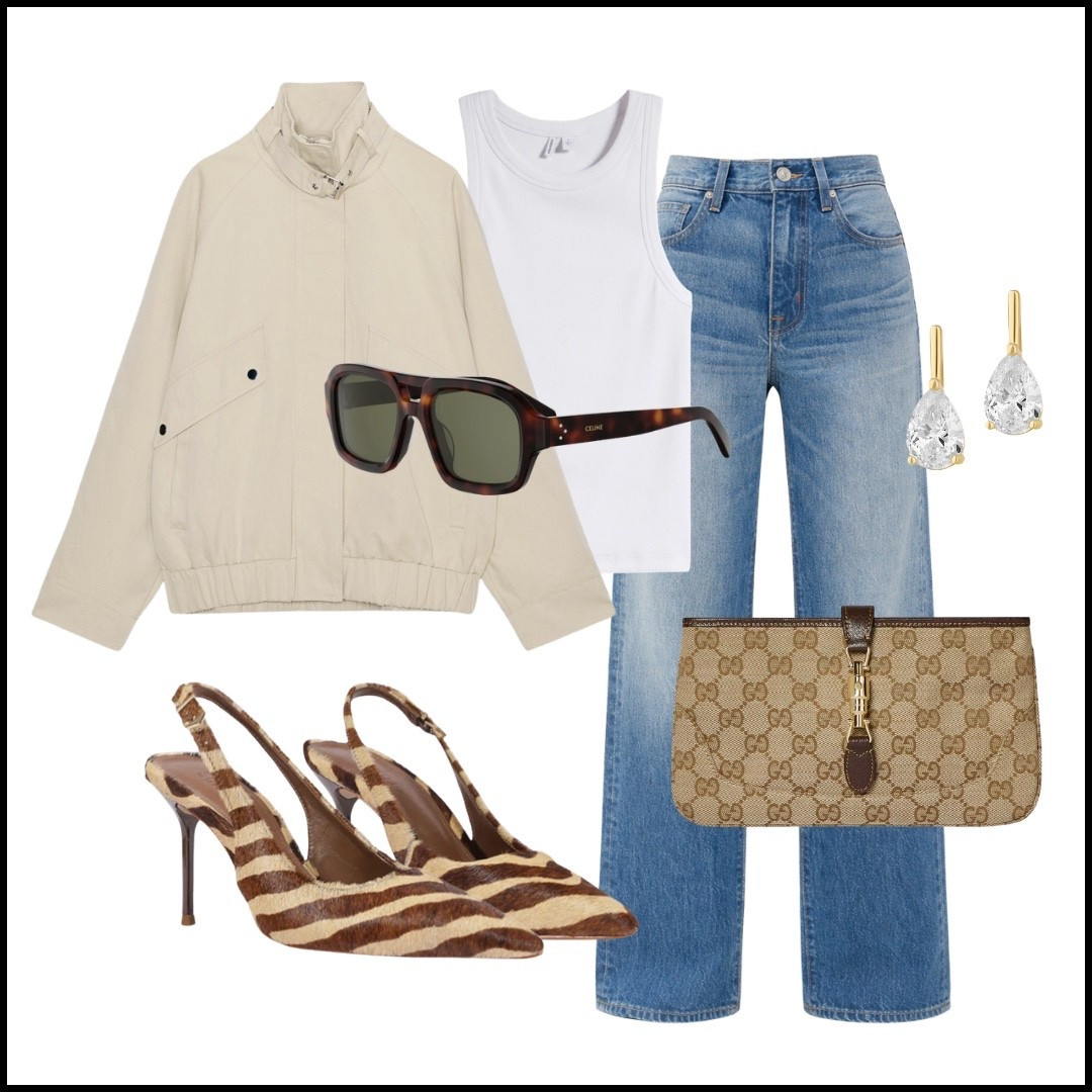 Em here (Susie’s daughter)! How I would style the SLVRLAKE Grace jeans 😍 Obsessing over this new Zara bomber jacket with plaid details  and these animal print slingbacks that I keep seeing everywhere 

#LTKSeasonal #LTKdayinmylife #LTKootd