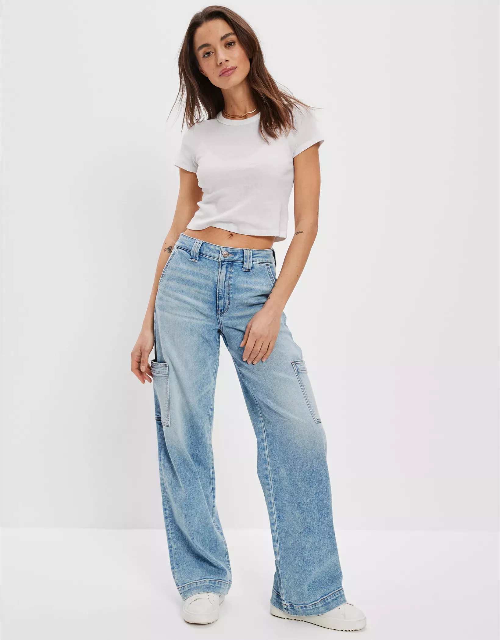 AE Curvy Super High-Waisted Baggy … curated on LTK