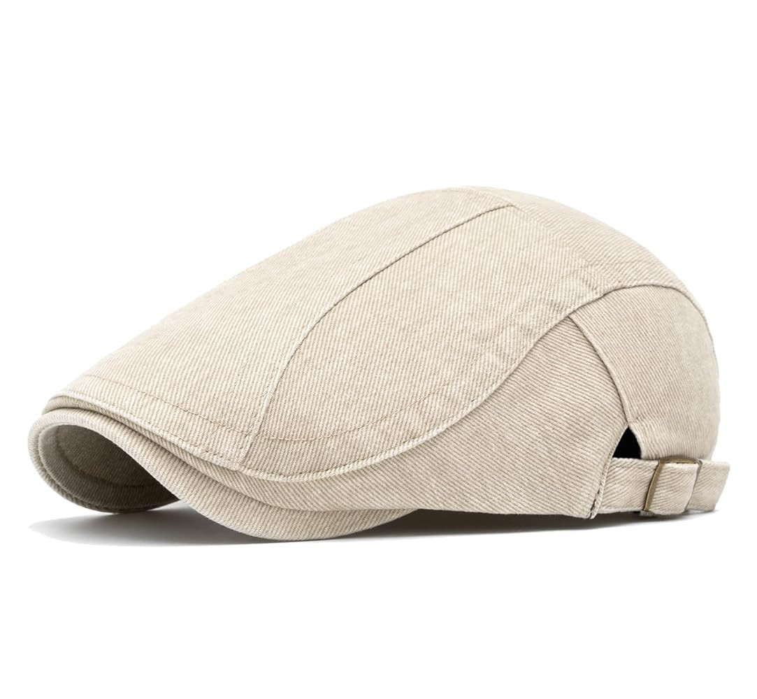 Quanhaigou Unisex Denim Newsboy Hats Flat Ivy Gatsby Cabbie Driving Berets Hat Cotton Dad Cap for... | Amazon (US)