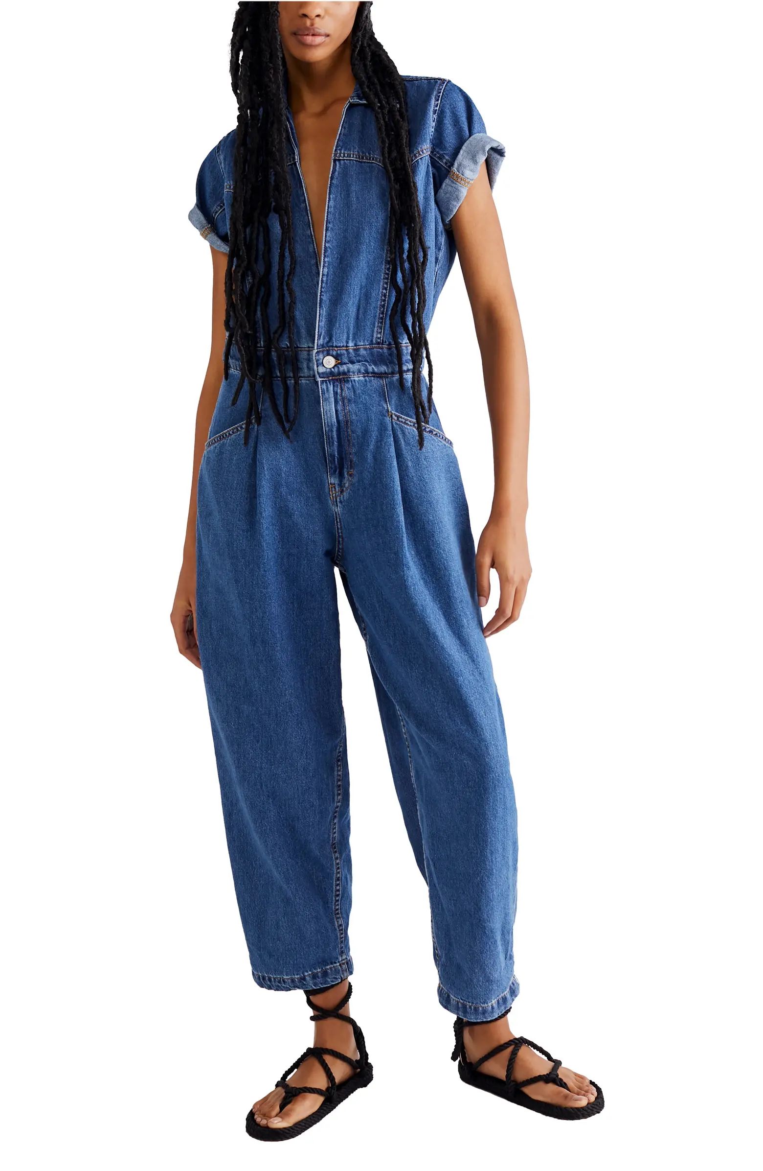 We the Free Marla Denim Utility Jumpsuit | Nordstrom