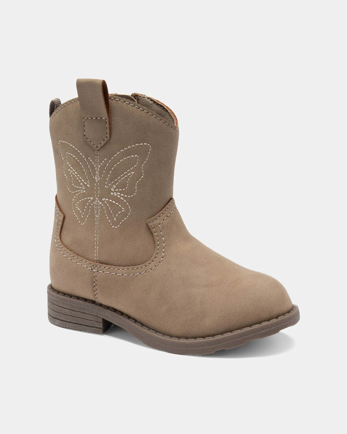 Toddler Girl Butterfly Stitch Cowgirl Boots - Brown | Carter's Inc