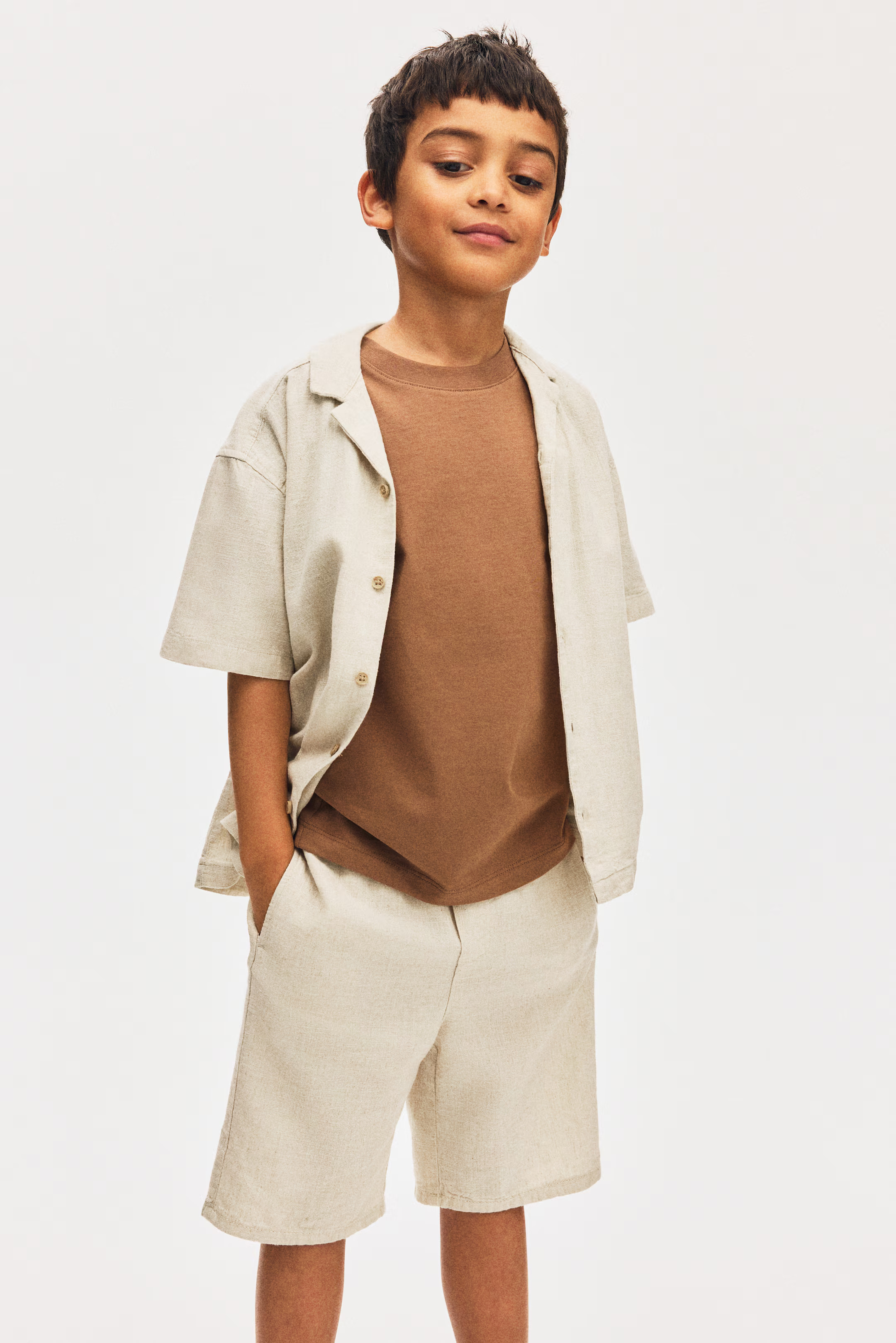 Linen-Blend Shorts | H&M (US + CA)