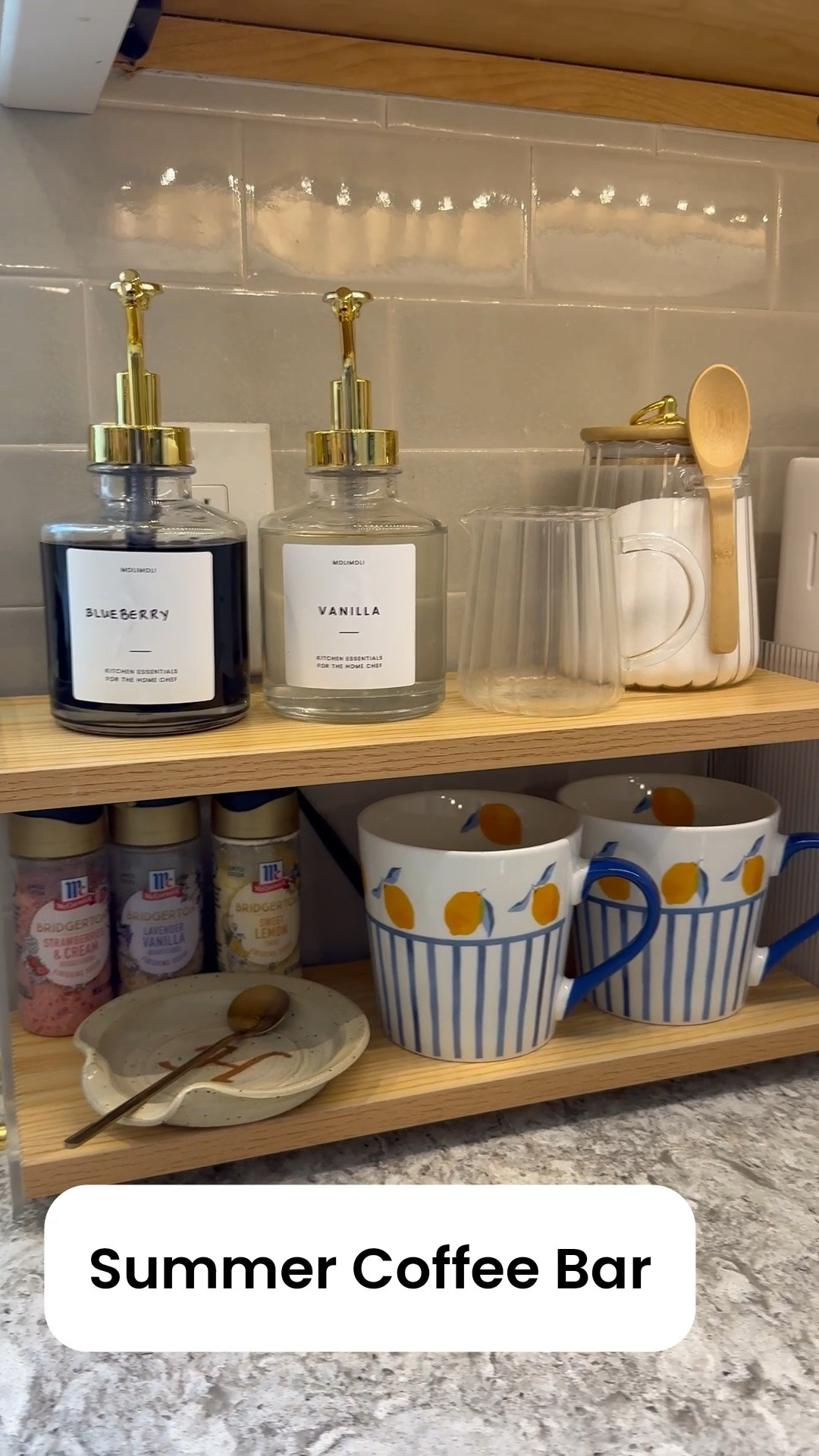 ☀️ Summer coffee bar refresh ☕️🍋

A few simple touches can make your morning coffee feel like a little vacation. Fresh citrus, bright colors, seasonal syrups, and all the sunny vibes make this my favorite setup of the year. Who else loves switching up their coffee station for summer? 🌿✨
▫️
▫️
▫️
summer coffee bar, coffee bar decor ideas, home coffee station, summer kitchen decor, coffee lover essentials, coffee bar styling, seasonal home decor, coffee nook inspiration, iced coffee station, summer home refresh, kitchen coffee setup, coffee aesthetic ideas, stay at home mom home decor, cozy kitchen inspiration, coffee corner decor #coffeebardecor #coffeecorner #kitchendecor #coffeebar #ltkhome

#LTKHome #LTKmorningroutine #LTKSeasonal