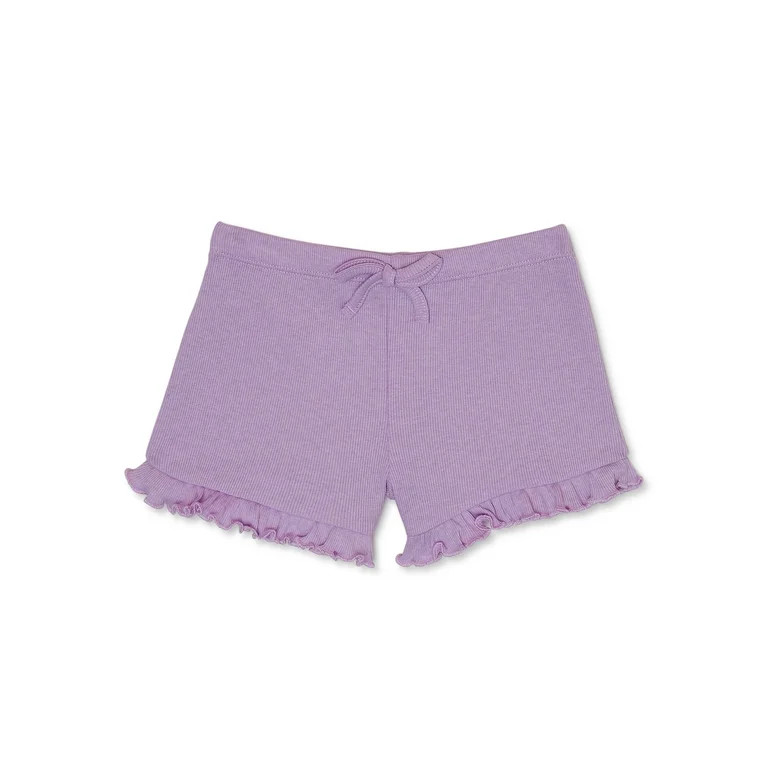 Garanimals Toddler Girl Solid Ruffle Short, Sizes 18M-5T | Walmart (US)