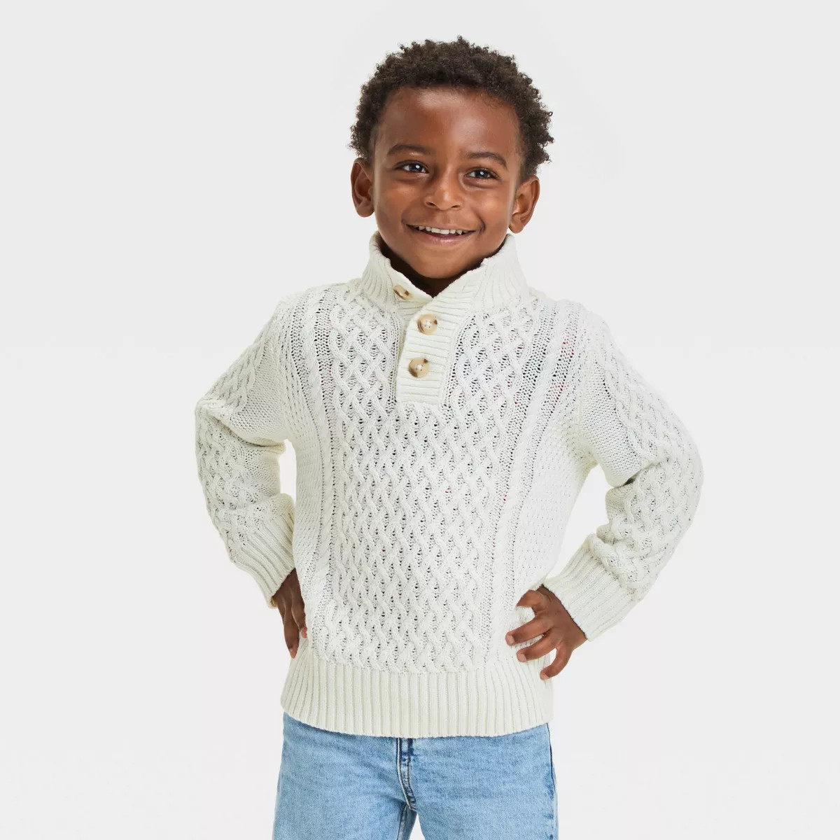 Toddler Boys' Mockneck Pullover Sweater - Cat & Jack™ | Target