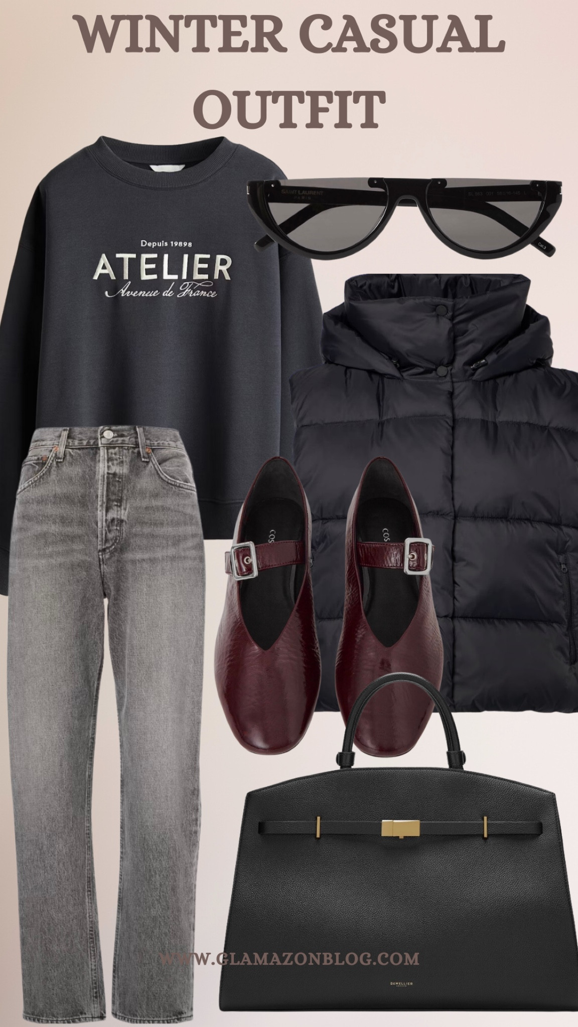 Winter outfit, casual outfit, school run outfit, puffer waistcoat, cos shoes, burgundy shoes, suede bag, sweatshirt 

#LTKeurope #LTKwinter #LTKstyletip