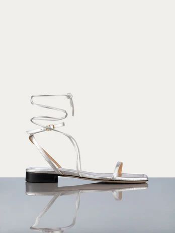 Le Ramona Sandal -- Silver Metallic | Frame Denim