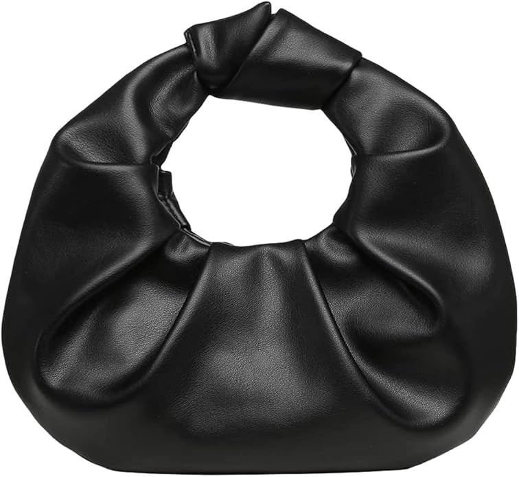 Verdusa Women's Ruched PU Leather Hobo Handbag Clutch Purse | Amazon (US)