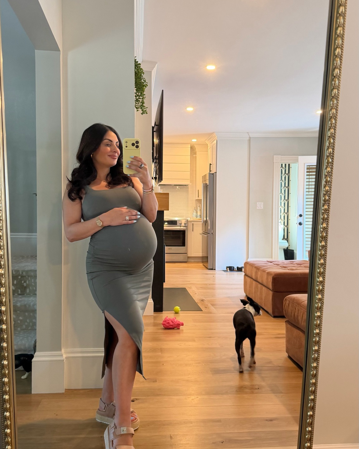 The best summer maternity dress 💚

#LTKootd #LTKdayinmylife #LTKmorningroutine