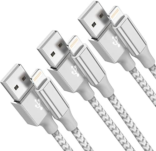 iPhone Charger [Apple MFi Certified] 3Pack 10FT Lightning Cable Fast Charging Nylon Braided iPhon... | Amazon (US)