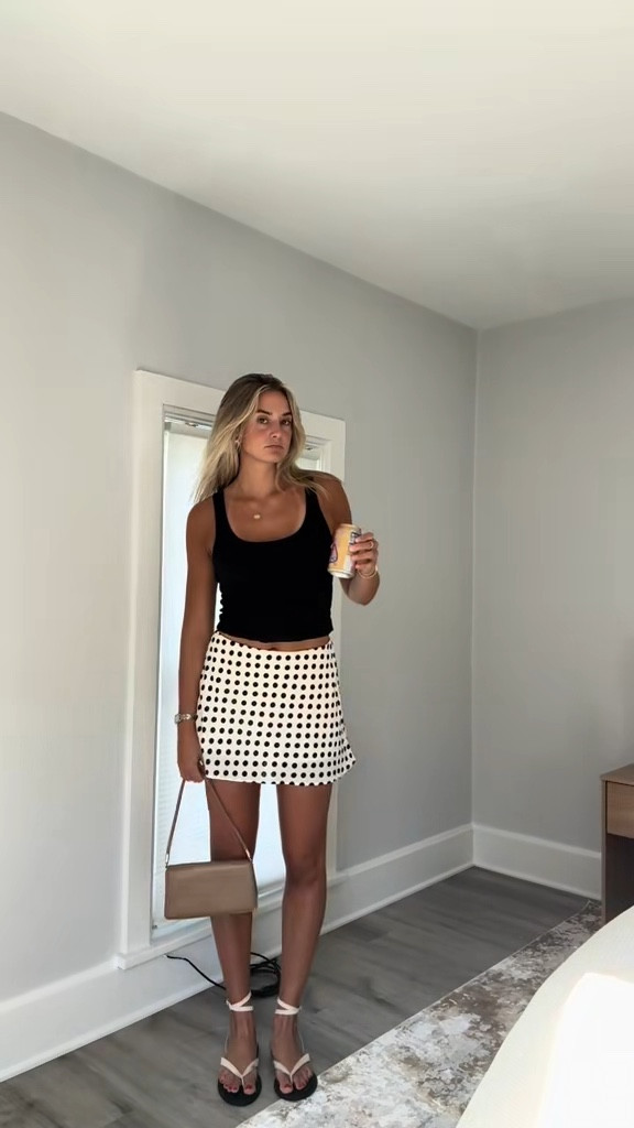 #LTKTALL
top: old gap - small
Skirt: abercrombie - small 
Shoes: target