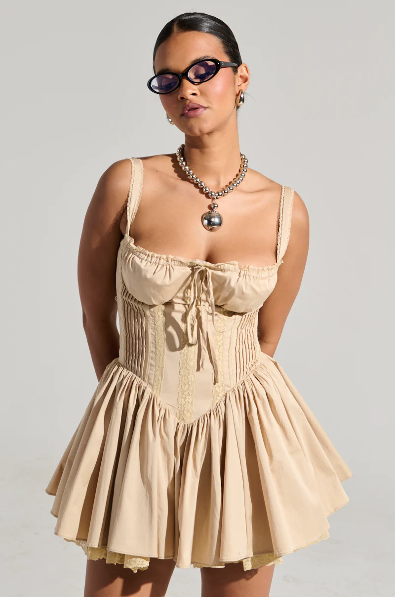 SPIN ABOUT YOU POPLIN MINI DRESS | AKIRA