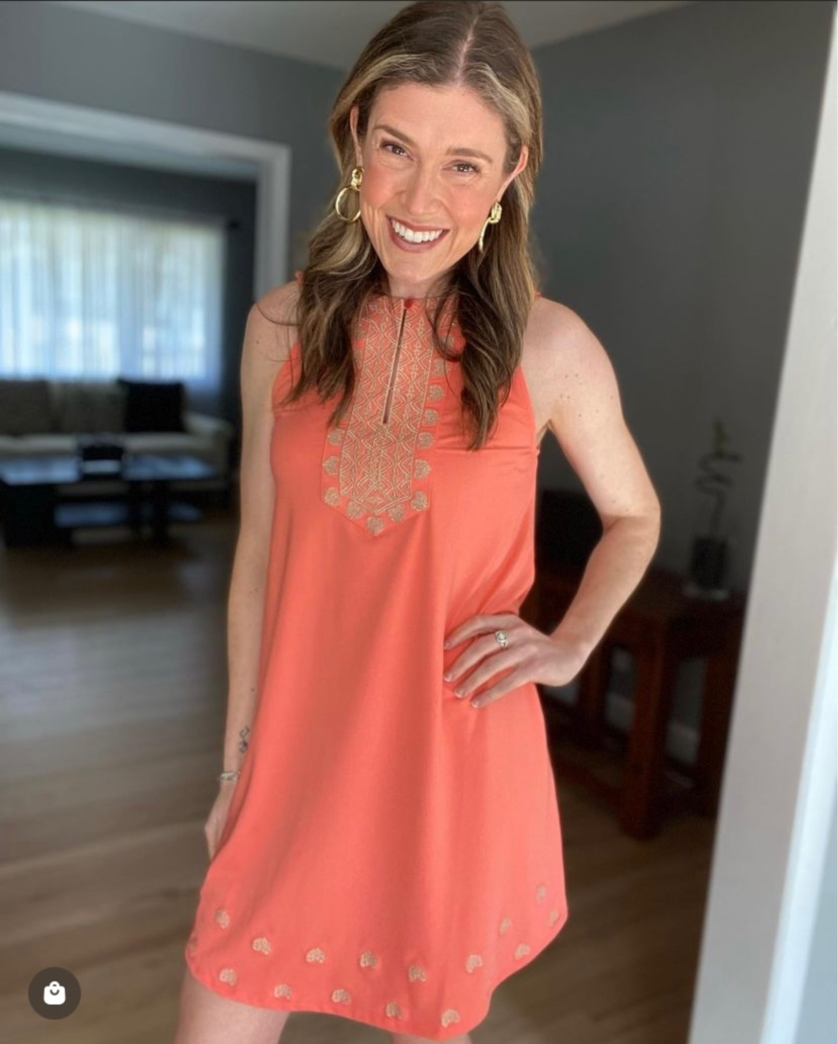 We love a coral moment 🪸😍 get a head start on shopping for Spring weather with this UPF50+ sun safe Coral Metallic Sleeveless Shift Dress. The gold metallic embroidery along the halter neckline & bottom of the dress is 😚🤌🏻 if you’re not a coral gal, no worries, this dress comes in Ivory & Black as well. 
•
•
•
#cabanalifestyle #cabanalife #upfclothing #upf50 #upf50plus #melanoma #spring #springfashion #springdress #skincancer #melanomasurvivor #skincancer #cancer #sunsafe #sunsafety #melanomaawareness #clothingbrand #fashion #clothing #fashionbrand #dress #dresses #partydress #coral #sunsafe #upf #skincancersurvivor 

#LTKSeasonal #LTKstyletip #LTKHoliday