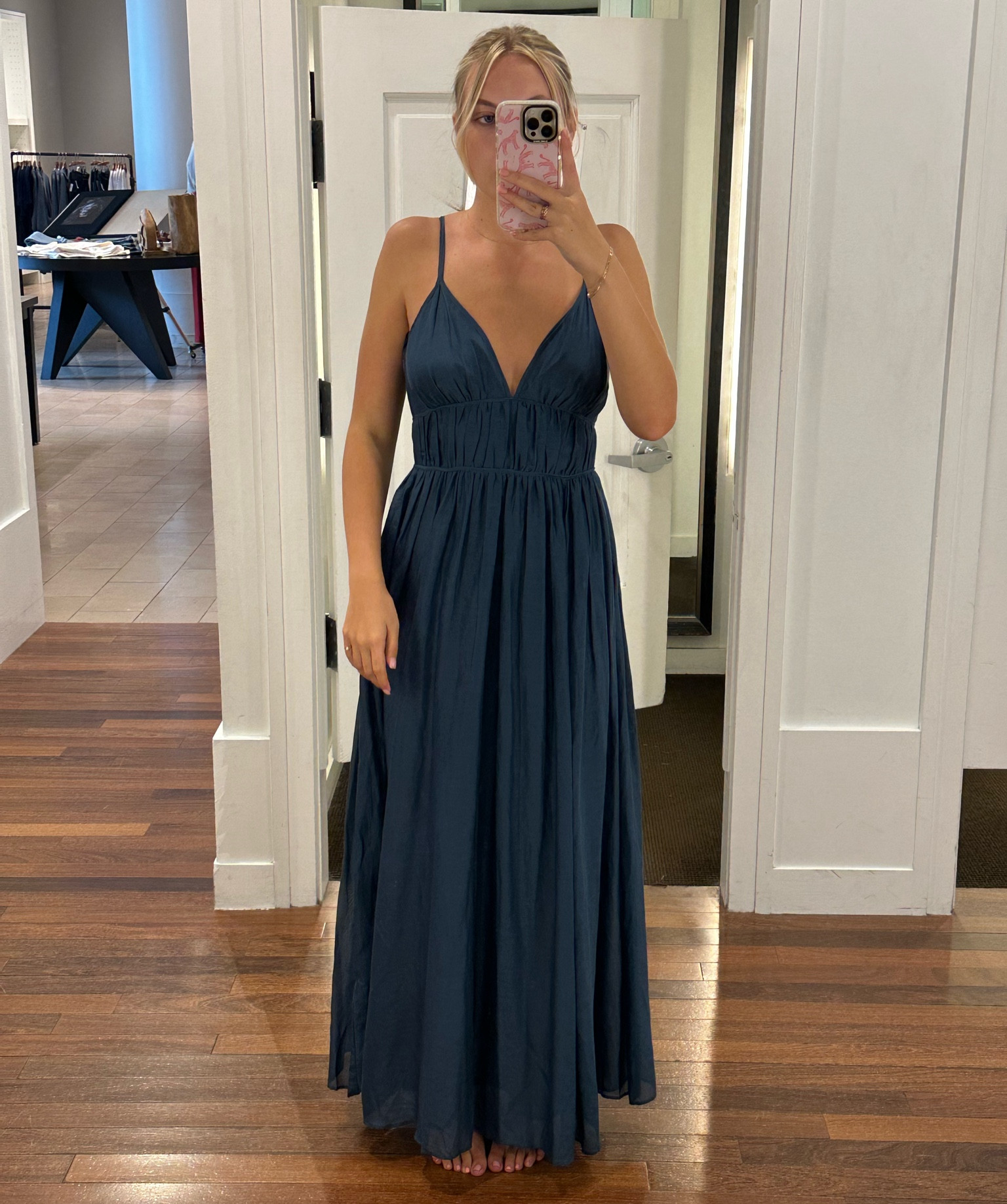 banana republic wedding bridesmaid dresses Blush Pink One Shoulder Satin A-Line Bridesmaid Dress – FancyVestido
