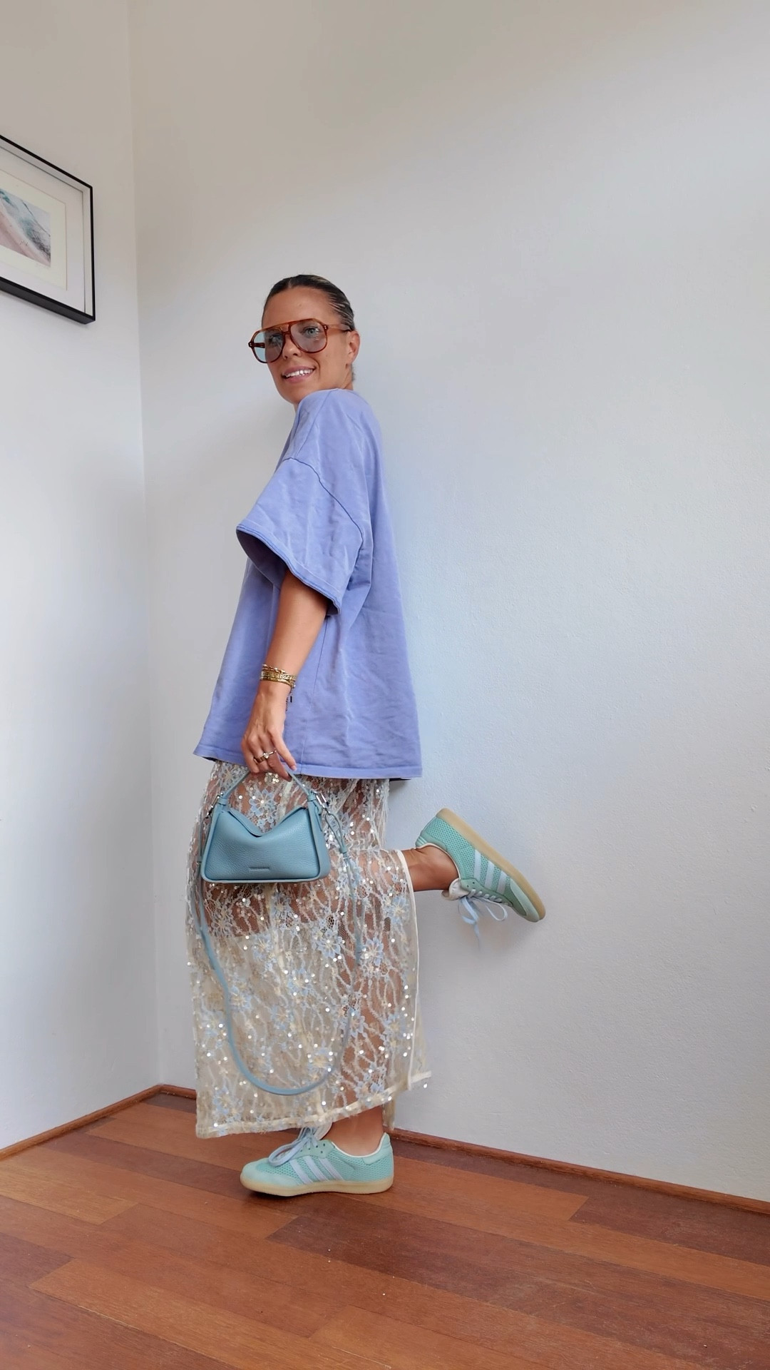 50 shades of blue with a touch of sparkle.