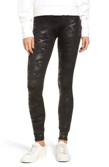 Women's Spanx Camo Faux Leather Leggings | Nordstrom