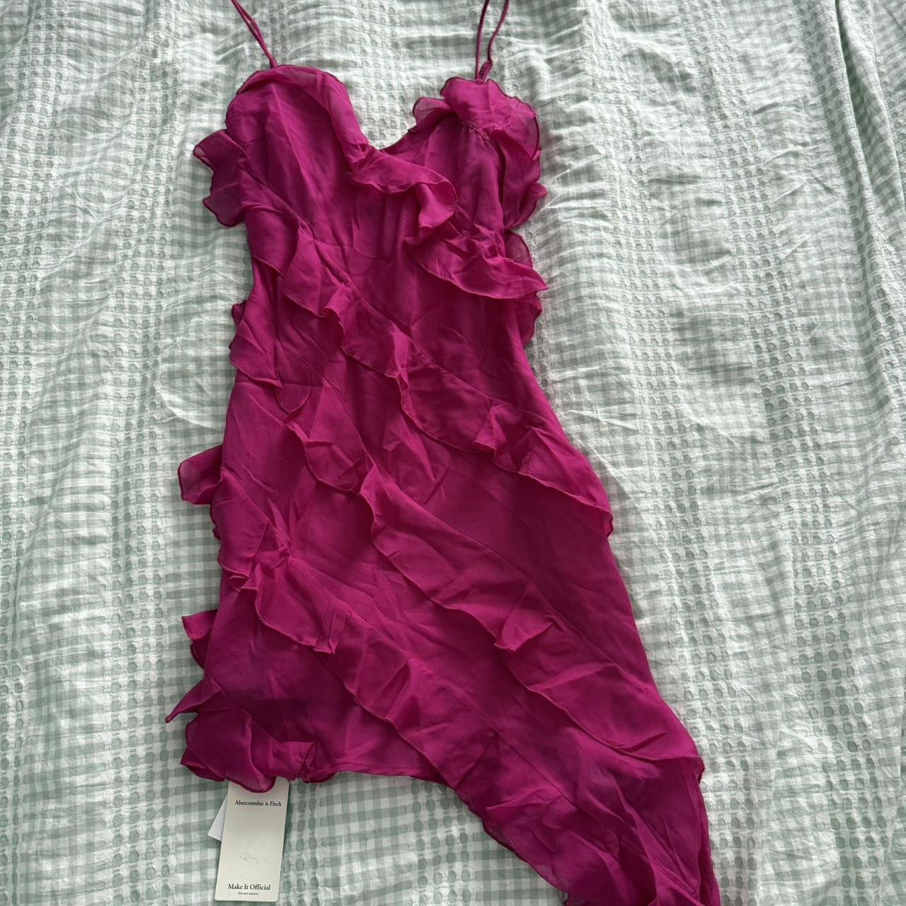 Abercrombie & Fitch Women's Party Dress - Pink - XS | Depop US