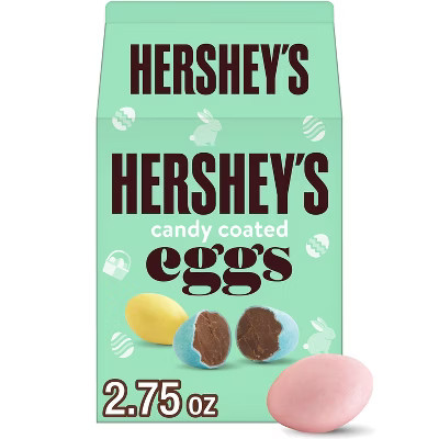 HERSHEY'S Easter Pastel Milk Chocolate Eggs Carton Candy - 2.75oz | Target