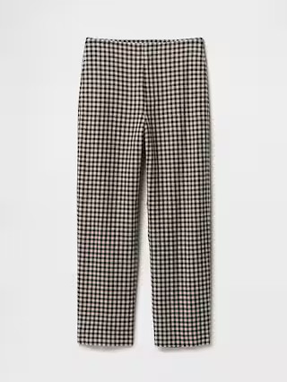 Linen-Blend Relaxed Straight Ankle Pants | Gap (US)