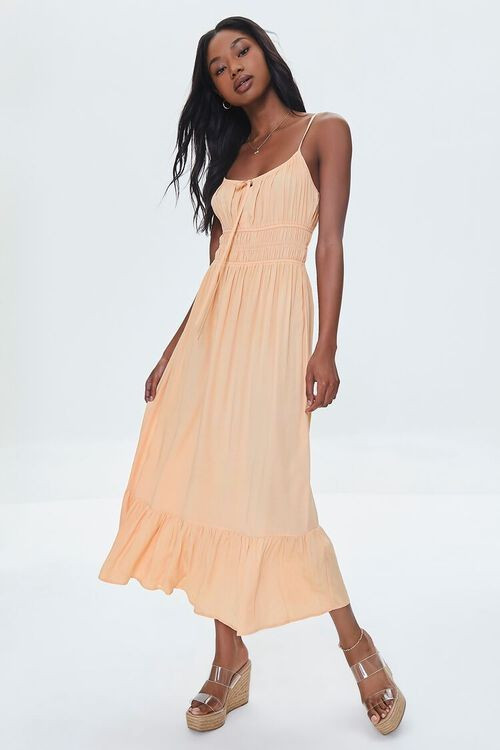 Twill Ruffled Cami Midi Dress | Forever 21 | Forever 21 (US)