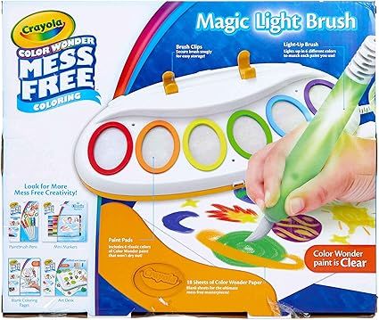 Crayola Color Wonder Mess Free Light Brush, Painting Supplies, Gift for Kids, Age 3, 4, 5, 6 | Amazon (US)