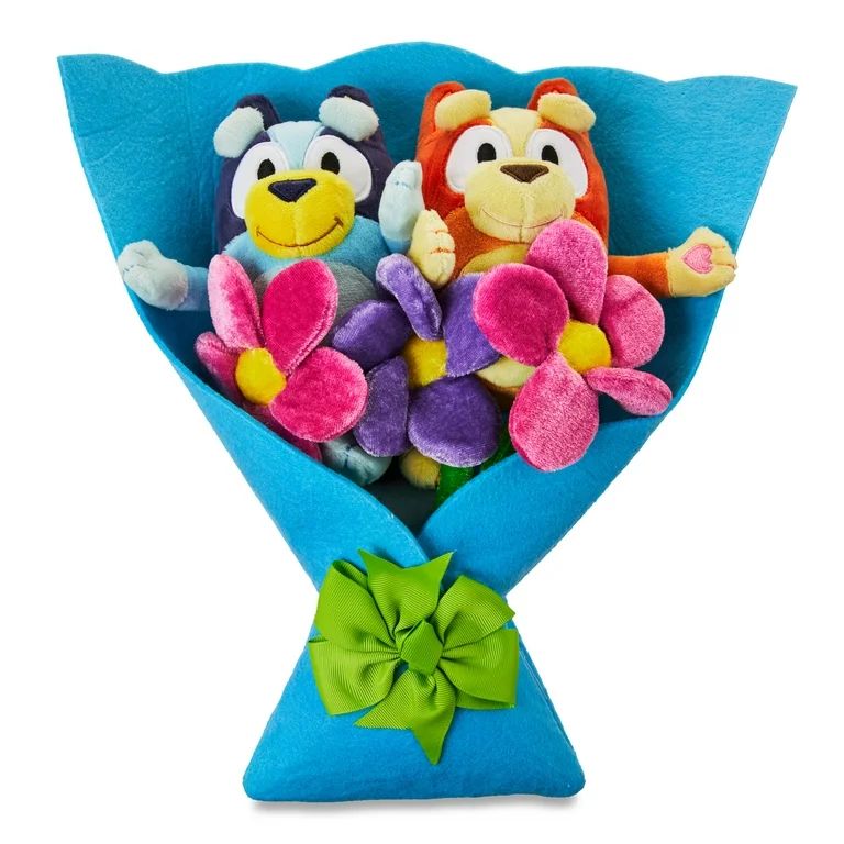 Bluey And Bingo Plush Valentine's Bouquet, Blue, All ages | Walmart (US)