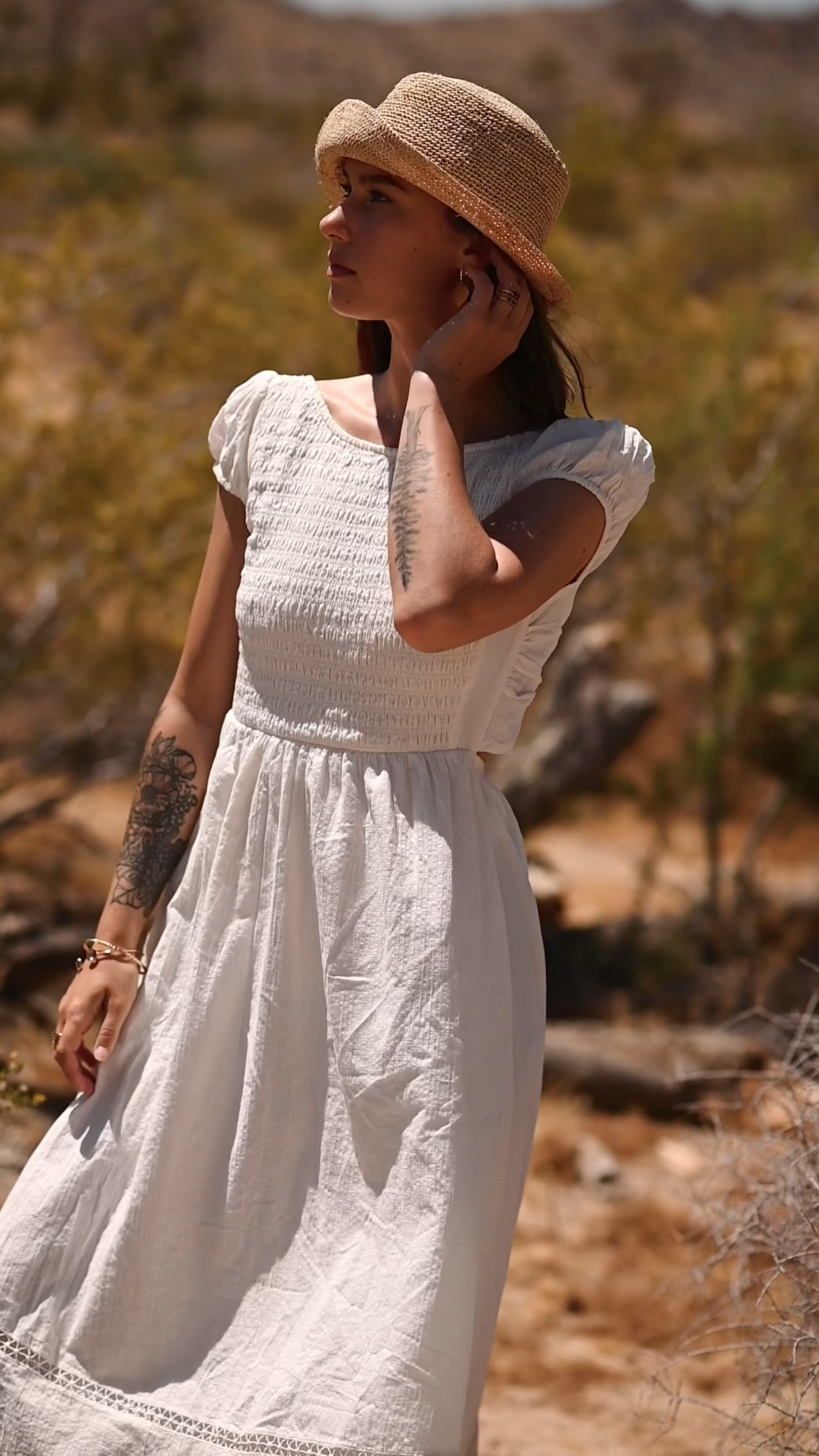 This comfy and effortless white summer dress and straw bucket hat have been my go-to combo all summer while I’m in my prairie girl era ✨🌾  

#LTKfindsunder100 #LTKSale #LTKstyletip