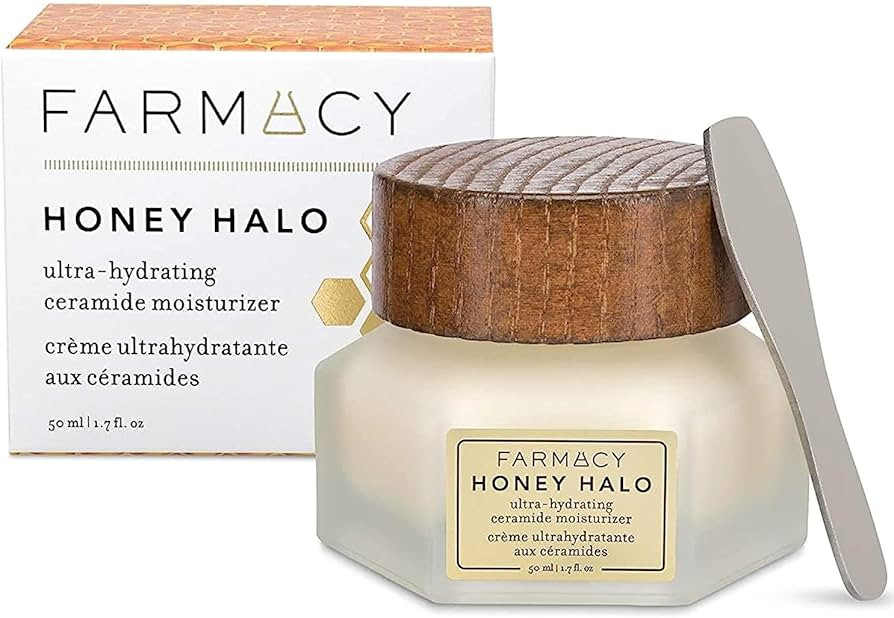 Farmacy Honey Halo Ceramide Face Moisturizer Cream - Hydrating Facial Lotion for Dry Skin (1.7 Ou... | Amazon (US)