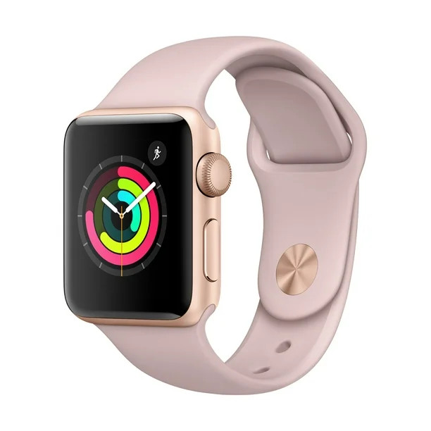 Apple Watch - Series 3 - 38mm - Gold Aluminum Case - Pink Sand Sport Band Refurbished - Walmart.c... | Walmart (US)
